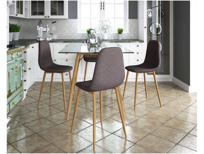 Chaise 4 Pack en Anthracite / Chêne