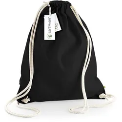Westford Mill Schwerer EarthAware Bio Turnbeutel Sportbeutel W810 black 37 x 47 cm