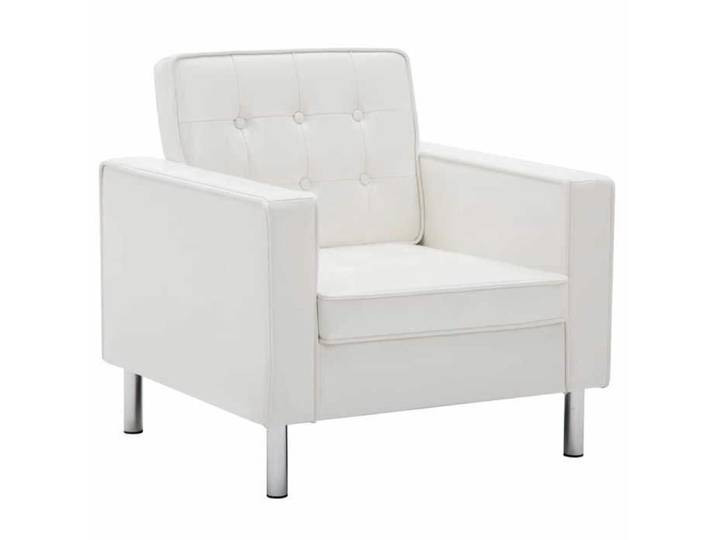 “Winter Sale TOP Fauteuil Chaise de relaxation Blanc - Fauteuil Blanc 75x70x75cm Similicuir PRO90825