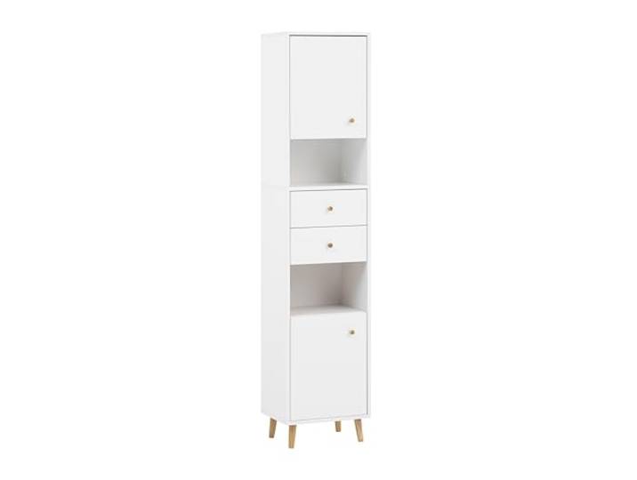 Schildmeyer Bjarne 701986 Armoire Haute\, Blanc Mat\, 40\,3 x 33 x 180\,6 cm