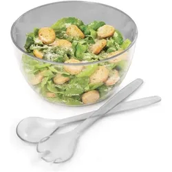 Metaltex Salatschleuder Turbo 4 L 24 cm, Salatschleuder, Weiss, Transparent