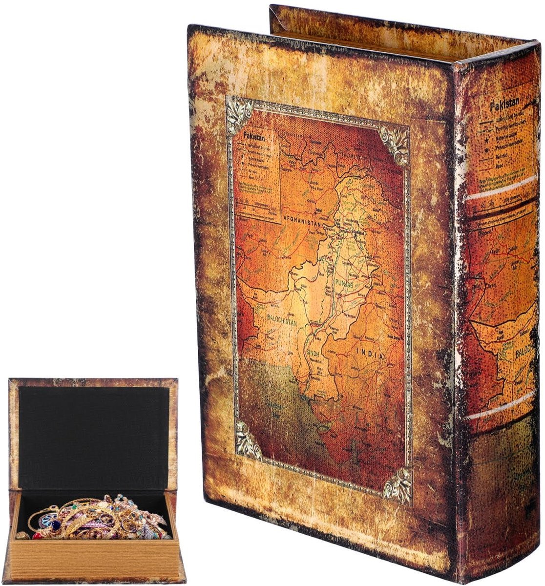 Decoratieve Fake Book Storage Box Retro Bibelot Opbergdoos voor Sieraden of Afstandsbedieningen