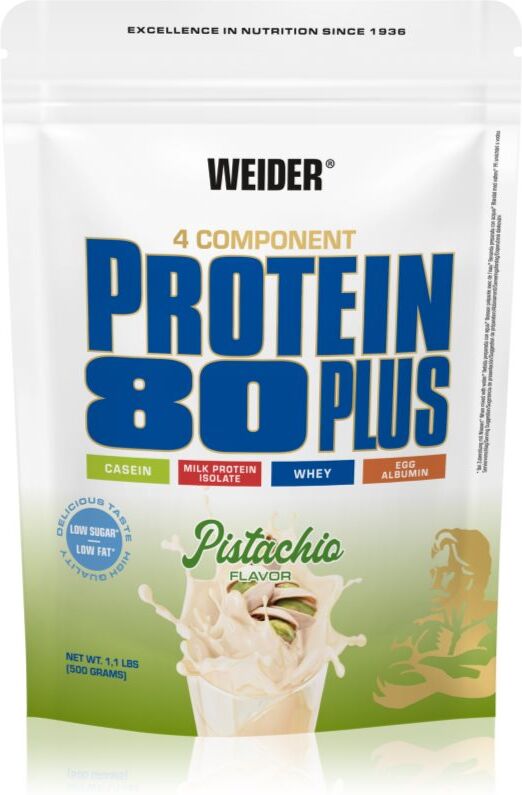 Weider Protein 80 Plus Molkenprotein mit Aminosäuren Geschmack Pistachio 500 g