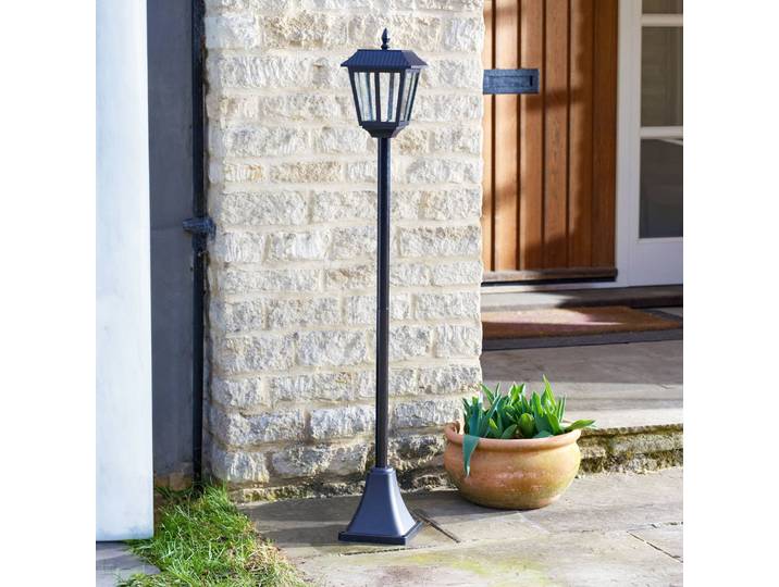 SMART GARDEN Solar-Wegeleuchte Metro, 130 cm, schwarz, IP44 Metro, schwarz, Kunststoff