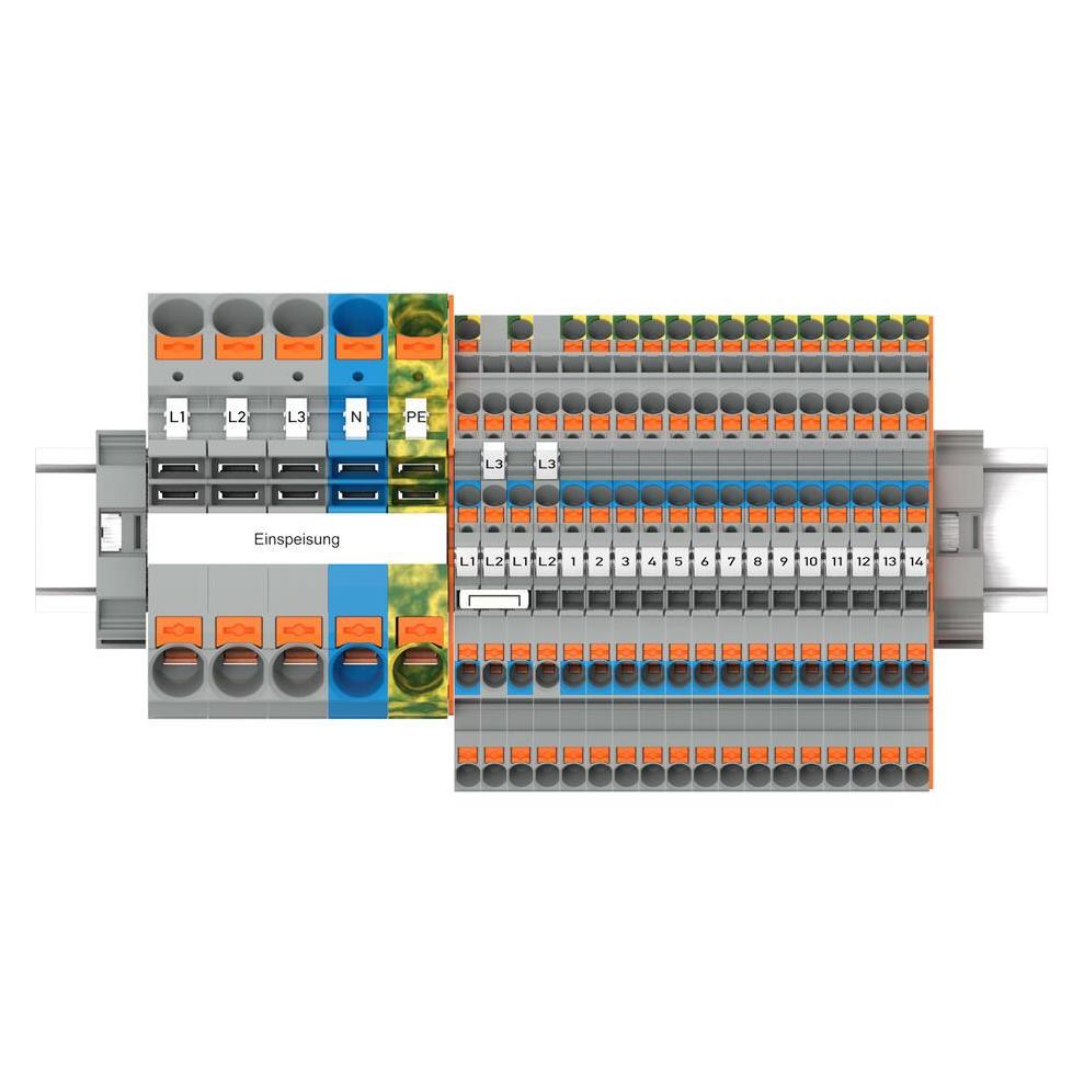 Wago TOPJOB S-Hauptverteiler-Set 821-111FI/LS mit Drücker (821-111)