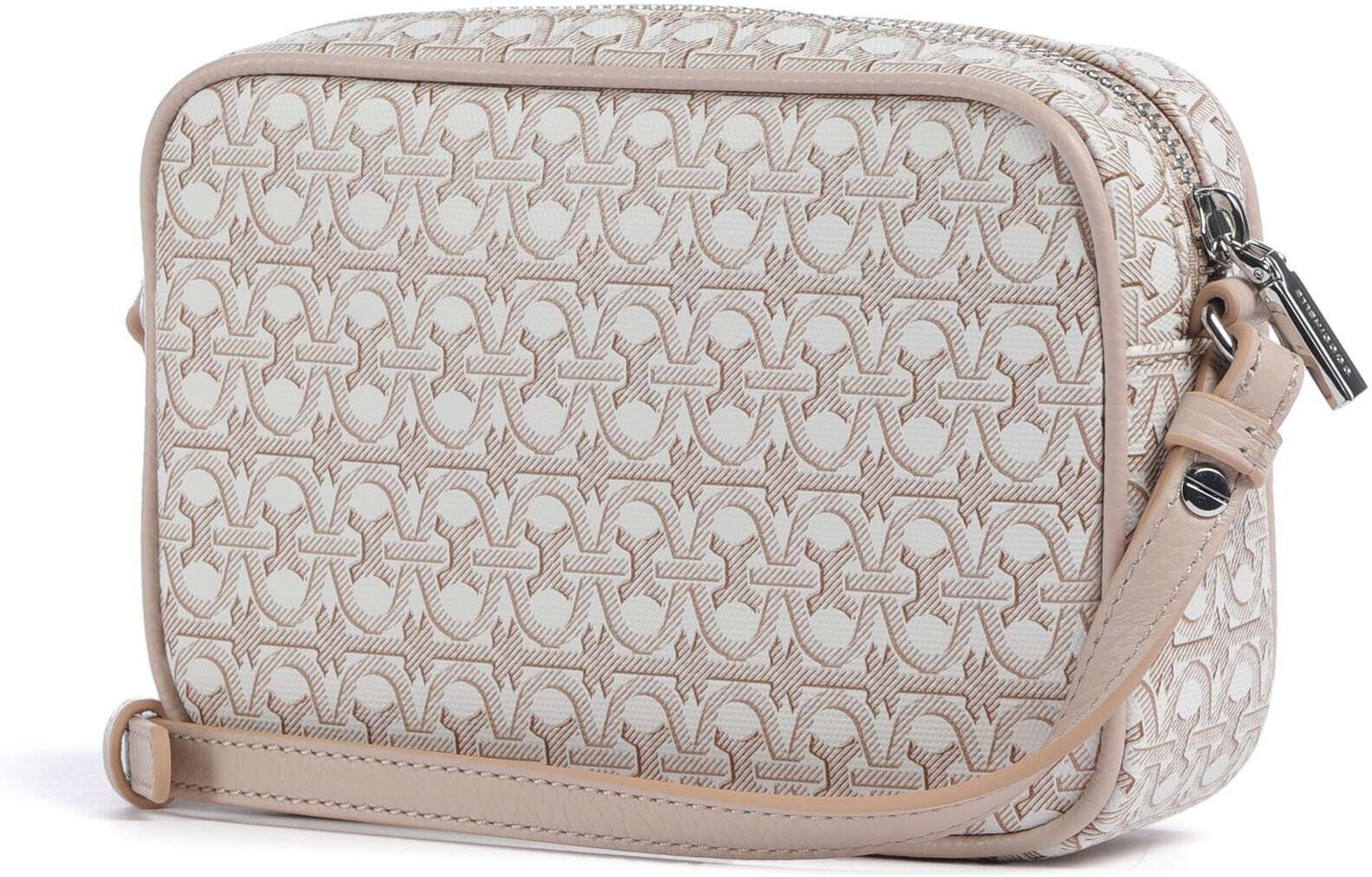 Coccinelle Beat Monogram Umhängetasche, pink,weiß