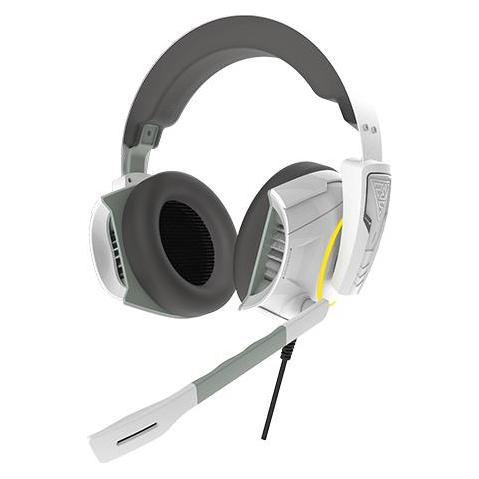 Gamdias HEPHAESTUS E1, Kopfhörer, Kopfband, Gaming, Weiss, Gelb, Binaural, 1,8 m (Kabelgebunden) (16817-34040-00600-G)