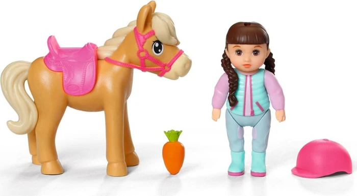 BABY born Minis Set mit Pferd und Puppe
