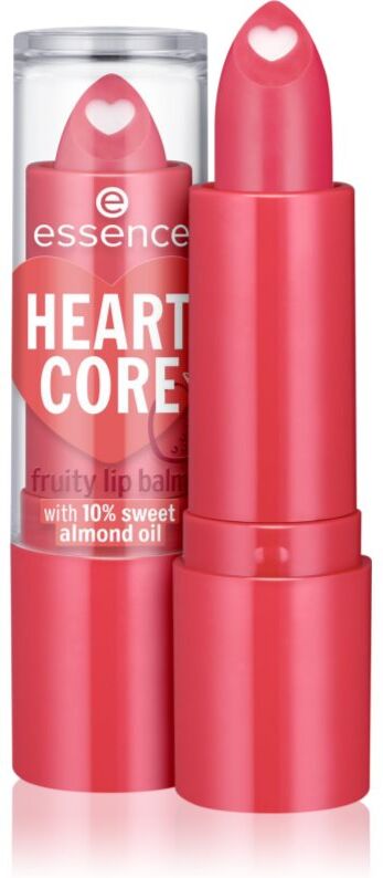 essence HEART CORE lip balm shade 02 Strawberry 3 g