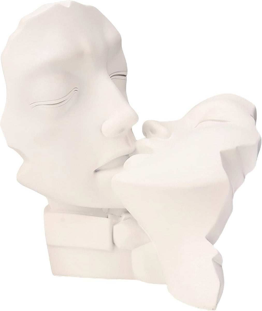 Abstracte hars sculptuur van romantisch paar voor moderne decoratie