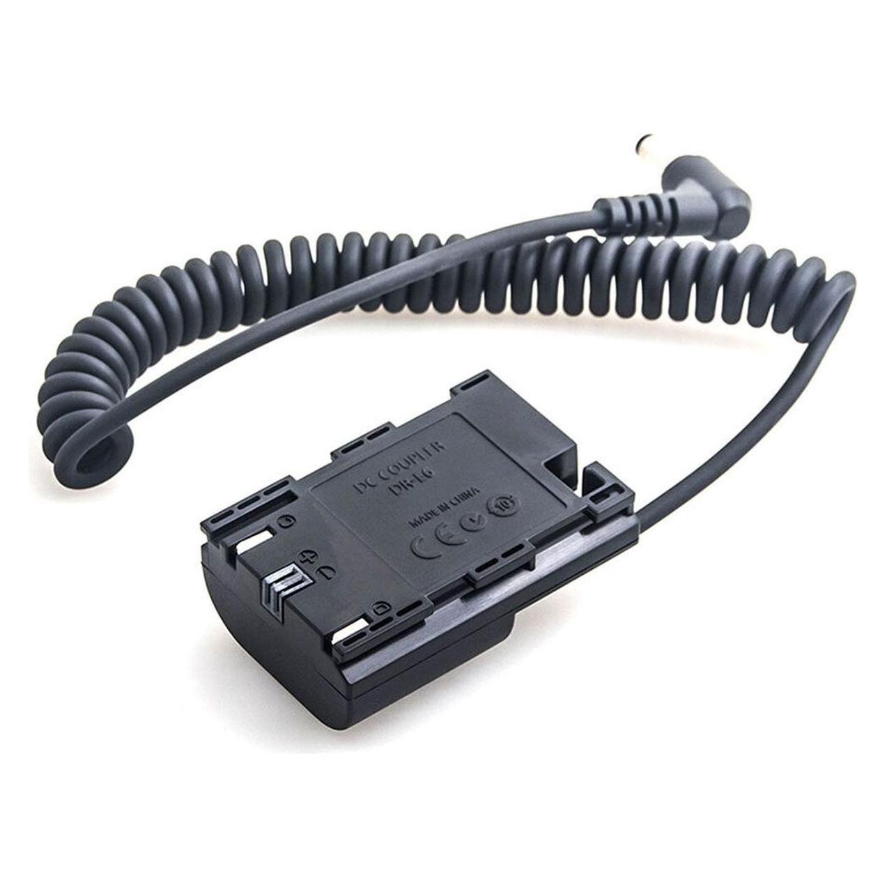 Caruba Canon LP E6 Volldekodierung Dummy Batterie (Federkabel) (D190851)