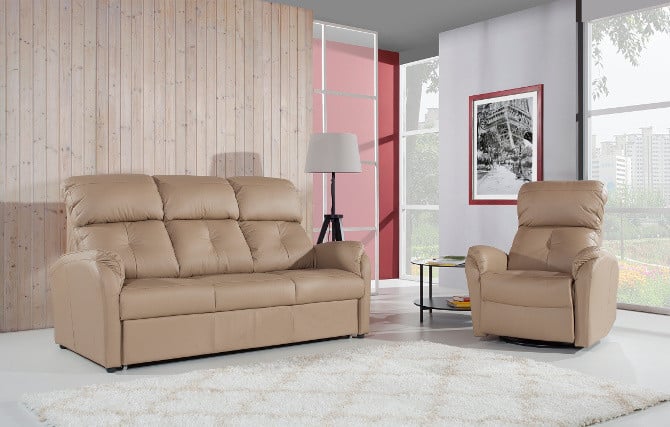 AEA Moderne Sofagarnituur Set 3+2 met Slaapfunctie