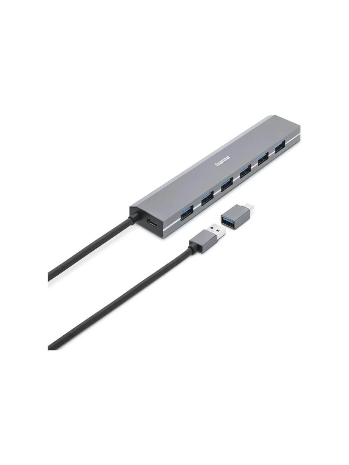 Hama 00200137 interface hub USB-Hubs - USB 3.1 - 7 - Grau