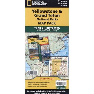 Yellowstone and Grand Teton National Parks [Map Pack Bundle], Karte von National Geographic Maps, National geographic, 978-1-59775-400-2