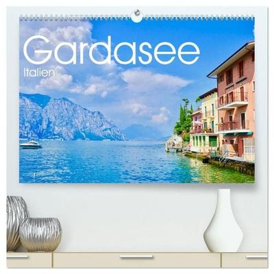 Gardasee, Italien (hochwertiger Premium Wandkalender 2027 DIN A2 quer), Kunstdruck in Hochglanz