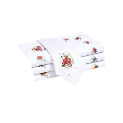 Taschentuch, Damen, Gr. 12-Stück-Packung, bunt (farbig, sortiert), Baumwolle, gemustert, Modetücher Taschentuch