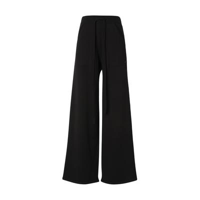 Stoffhose REPLAY "Replay Strickware FP", Damen, Gr. XL, US-Größen, schwarz, 50% Viskose, 30% Polyester, 20% Polyamid, unifarben, relaxed fit, Hosen Stoffhose