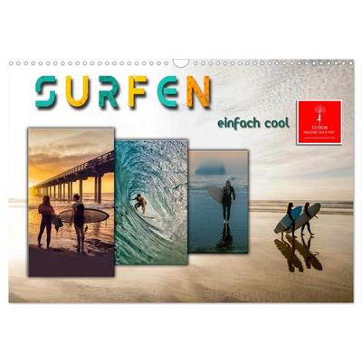 Surfen - einfach cool (Wandkalender 2027 DIN A3 quer), CALVENDO Monatskalender