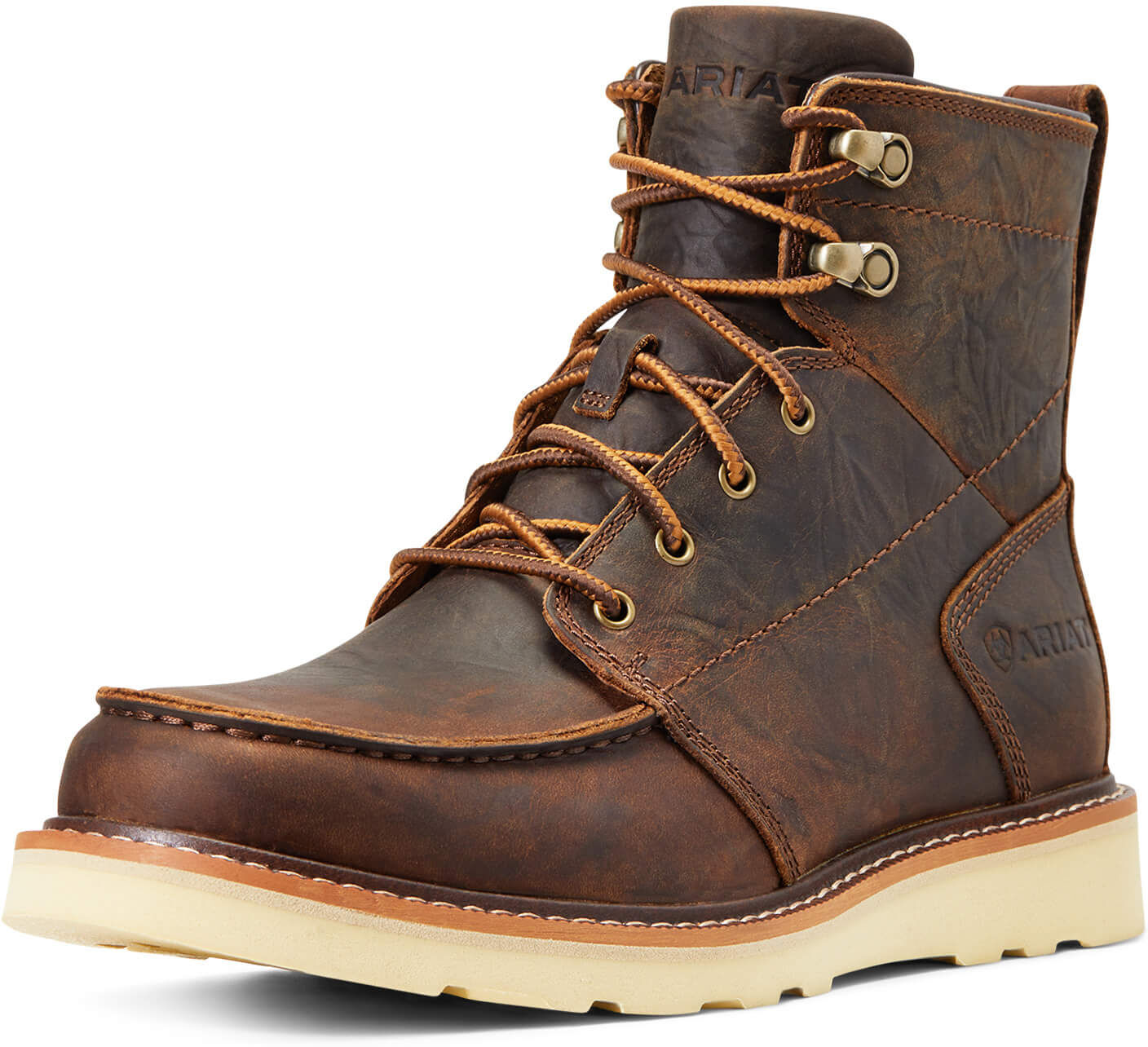 Men's Recon Lace Boots in Barn Brown Leather, Size: 9 D / Medium by Ariat