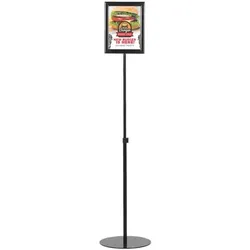 update displays Infoständer »Economy« DIN A3 doppelseitig schwarz, 30.5x152.8x30.5 cm
