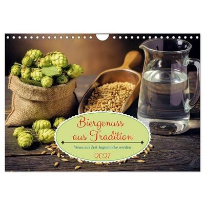 Biergenuss aus Tradizion (Wandkalender 2027 DIN A4 quer), CALVENDO Monatskalender