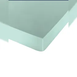 Glattes Spannbetttuch Bett 105 extra weiche Baumwolle hergestellt in Spanien Verde 702 Naturals