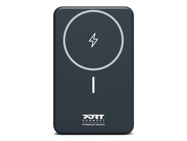 Port Designs 907005, 10000 mAh, Lithium Polymère (LiPo), Power Delivery, Recharge sans fil, Noir