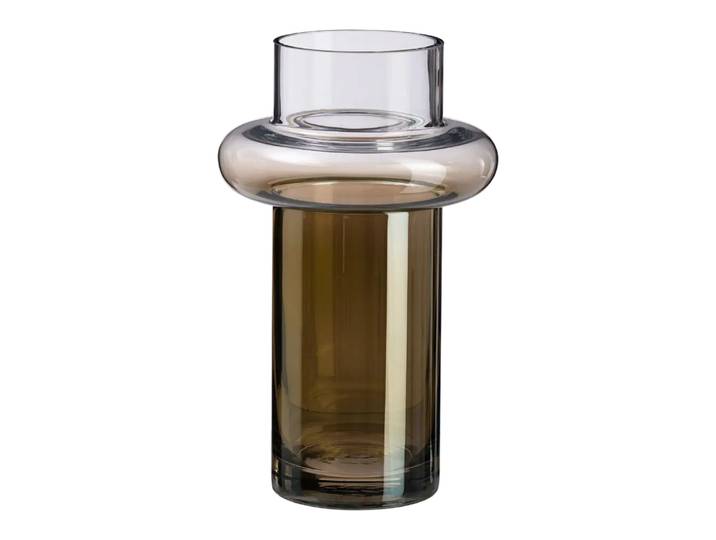 Vase Space, Johann Jakob, taupe, Glas