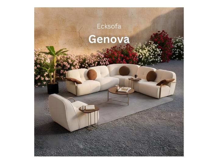 JulietHome Ecksofa Genova, Set, Modulares Ecksofa inkl. Sessel