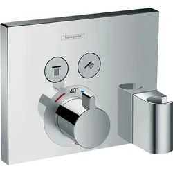 HANSGROHE Thermostat Unterputz ShowerSel FS 2 Verbraucher chrom mit Fixfit und Porter