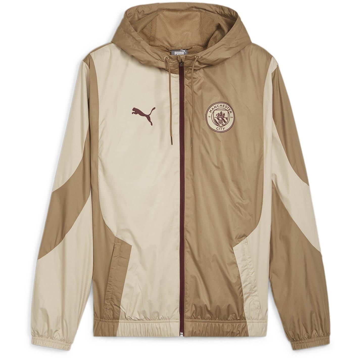Puma Heren Manchester City Woven Jas (Zand)