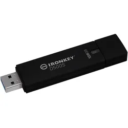Kingston IronKey D500S (128 GB, USB-A), USB Stick, Schwarz