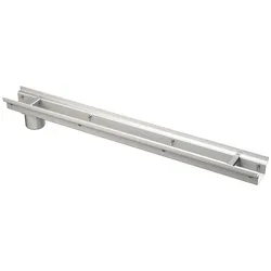 Alcadrain Entwässerungsrinne 100 mm verstellbar, Edelstahl