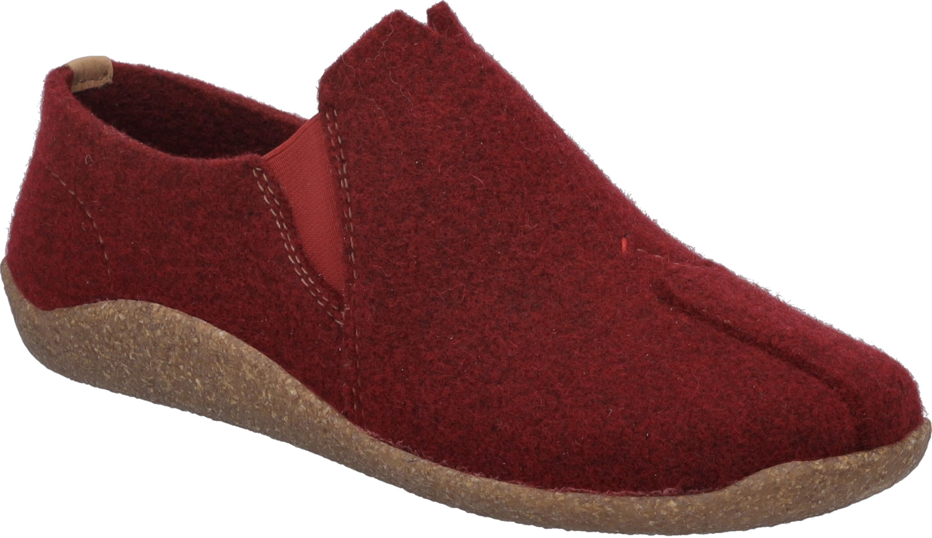Hausschuh JOSEF SEIBEL "Vinny 05, bordeaux", Damen, Gr. 39, rot (bordeaux), Obermaterial: 100% Textilmaterial TEXMAT., Schuhe Hausschuh