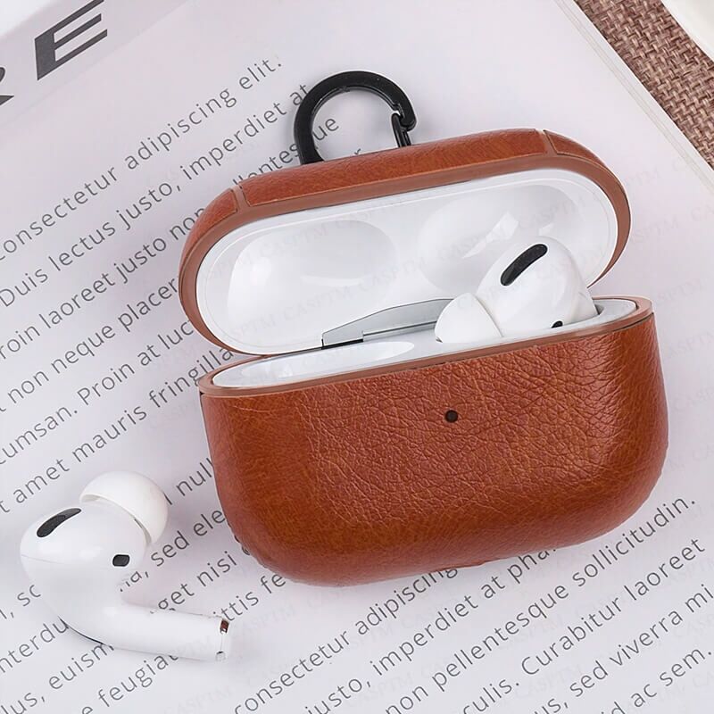 AirPods Pro / Pro 2 Nahkainen Kuori, Ruskea