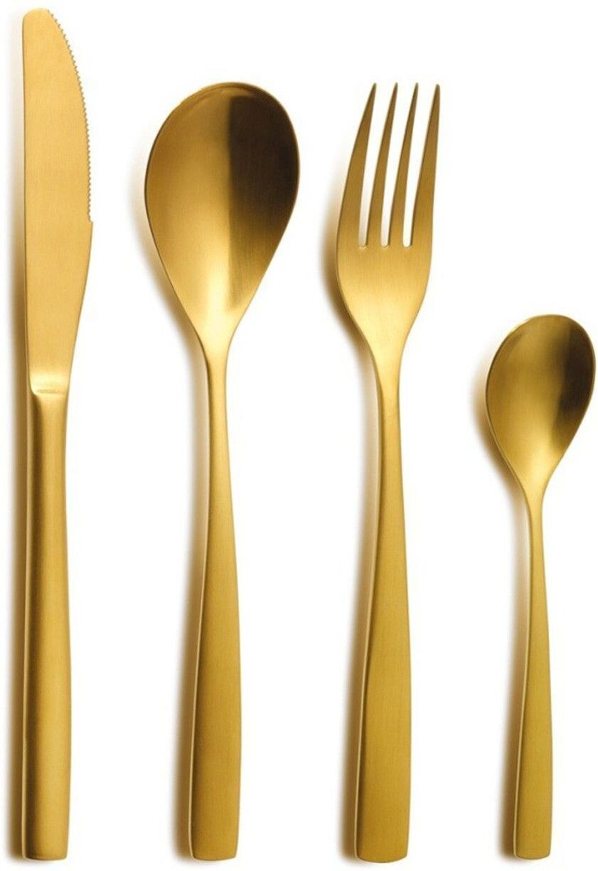 Comas Set 24 Posate Bcn Colors Oro