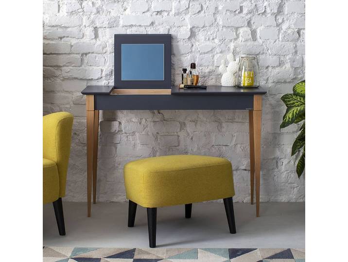 Coiffeuse 85cm Noir/Anthracite