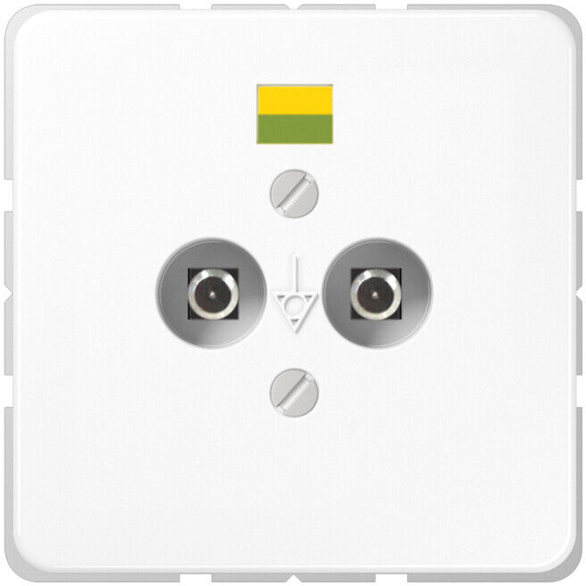Jung Prise de compensation de potentiel 2 broches CD 565-2 WW (CD565-2WW)