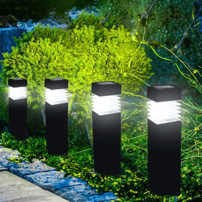 Inspire Picks Decorative Solar Garden Landscape Lights Waterproof Ground Plug Lawn & Yard Lights white 8pcs