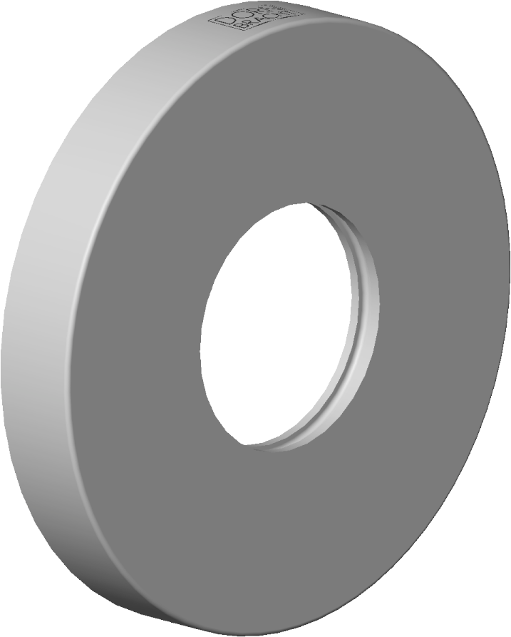 rosace Dornbracht pour reliure murale - 092797015-08 platine
