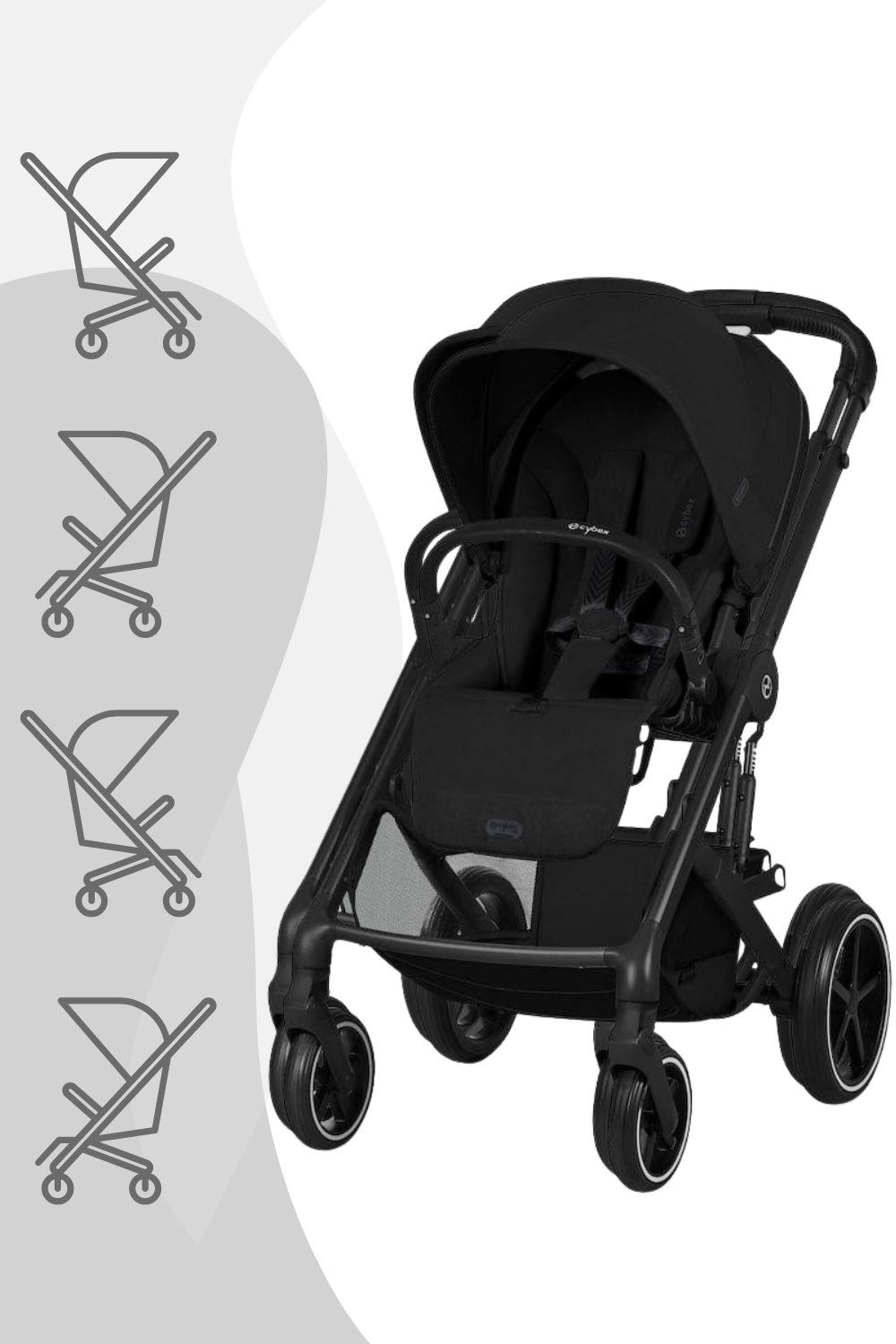 Cybex Balios S Lux Kinderwagen - Kollektion 2026/2027, Farbe:Moon Black