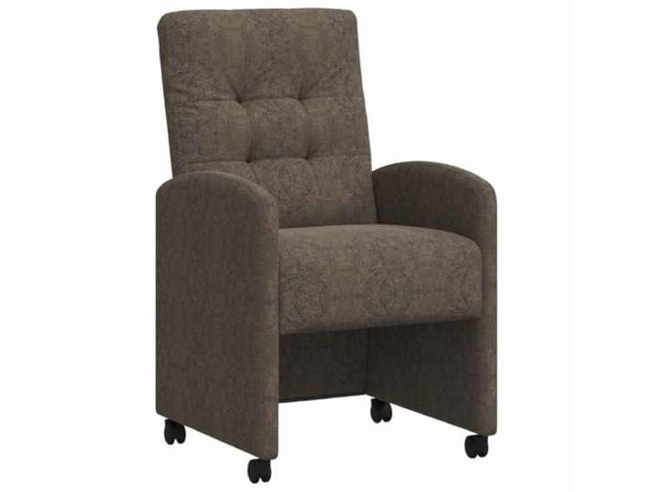 KDVXBCQJH Esszimmerstühle mit Rollen 2er Set Kunstleder Dunkelgrau Ergonomische Küchendienststühle aus Kunstleder mit leisen Rollen und Armlehnen für flexibles Sitzen im Esszimmer.