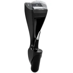 DUO TOILET Toilettenpapierspender mit WC-Garnitur schwarz für 1 Kleinrolle, platzsparende Lösung für kleine Waschräume