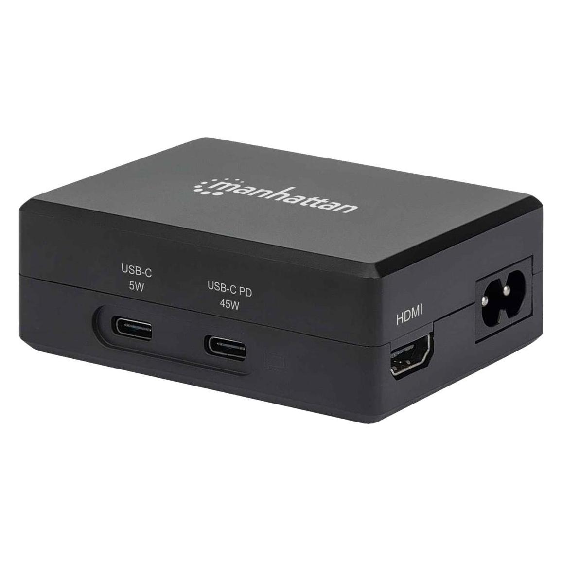 Manhattan 130554 Smart Video Power Delivery-Ladehub (USB-C, 4 Ports) (130554)