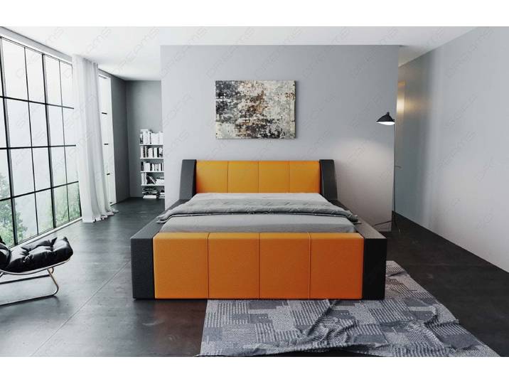 Wasserbett Fermo mit LED und markanter Struktur