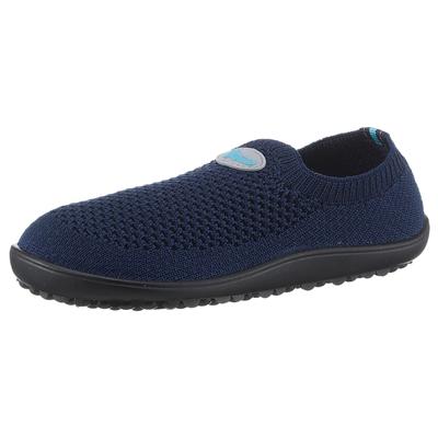 Barfußschuh LEGUANO "LEGUANITO SCIO", Mädchen, Gr. 24, blau (dunkelblau), Textil, Schuhe Barfußschuh, Slipper, Freizeitschuh, Bequemschuh verstärkt das taktile Empfinden