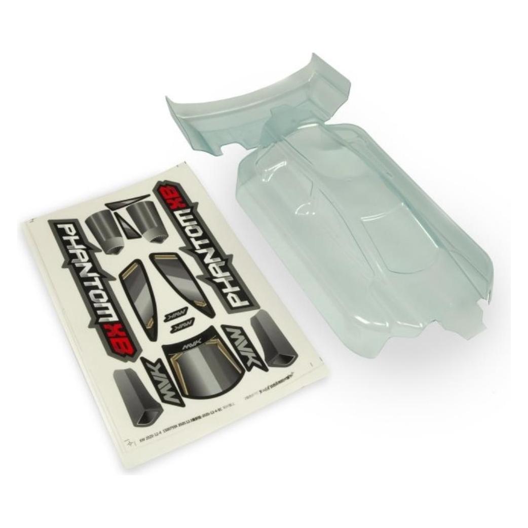Maverick Clear Lexan Phantom Xb Body & Wing - W/ Decal (MV150089)