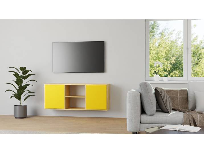 Hängesideboard nach Maß – diverse Materialien Buche