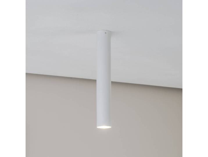 Downlight Thalassa, weiß, Höhe 40 cm, 1-flg. Thalassa SOLLUX LIGHTING, dimmbar, weiß / opal, für Wohn- / Esszimmer, Metall, Modern
