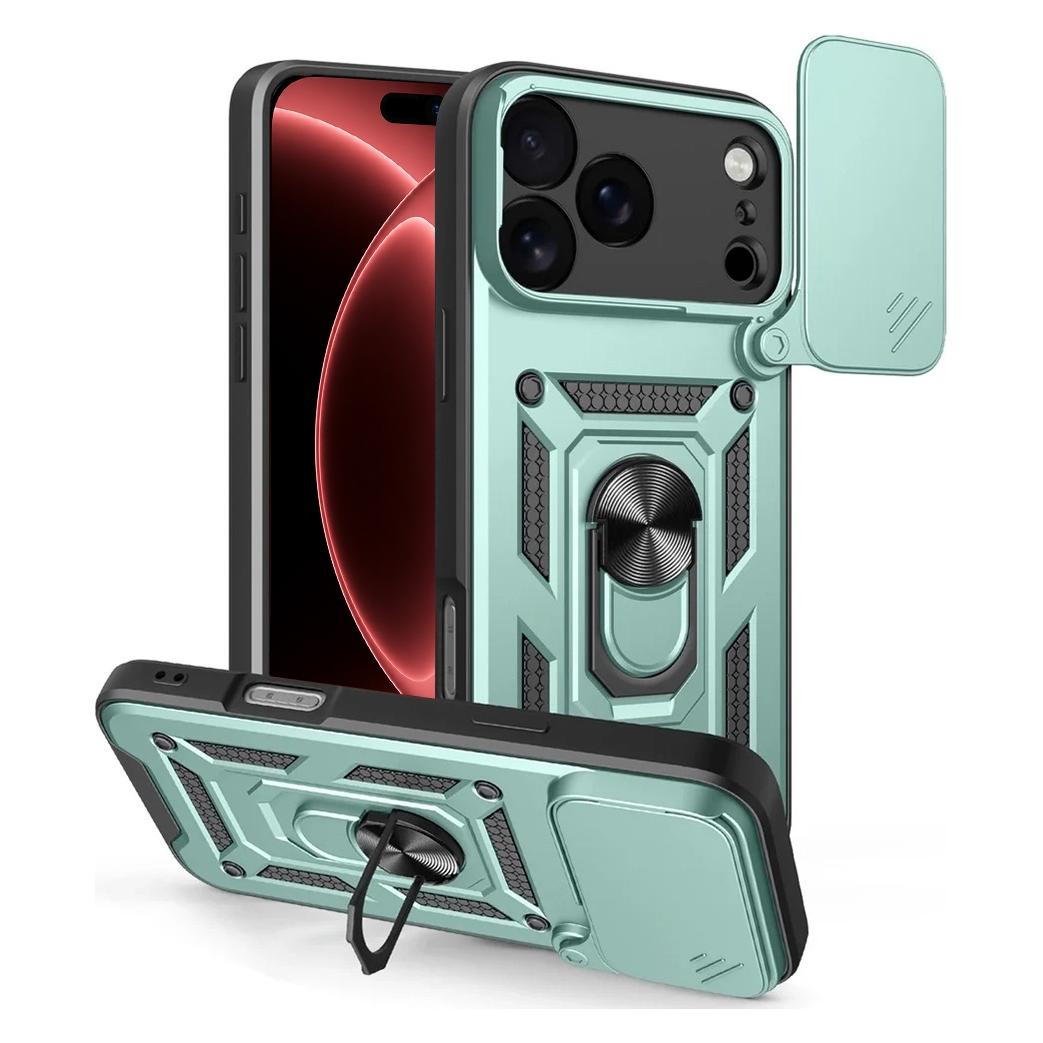 Techsuit - CamShield Series - iPhone 18 Pro / iPhone 17 Pro - Green (Apple iPhone 17 Pro, Apple iPhone 18 Pro) (72060014)